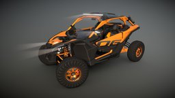 Can-Am Maverick buggy, cars, motor, mud, speed, motorcycle, maverick, dirt, offroad, og, motorsport, brp, can-am, low-poly, vehicle, lowpoly, mobile, racing, car, interior