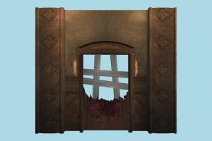 Zombie Gate gate, wall, door, doors, horror, wooden, broken, window