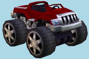 CTR Car CTR, crash-team-racing, car, cars, vehicle, truck, carriage, transport, cartoon, toony