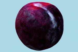 Plum fruit, vegetable, food, scanned