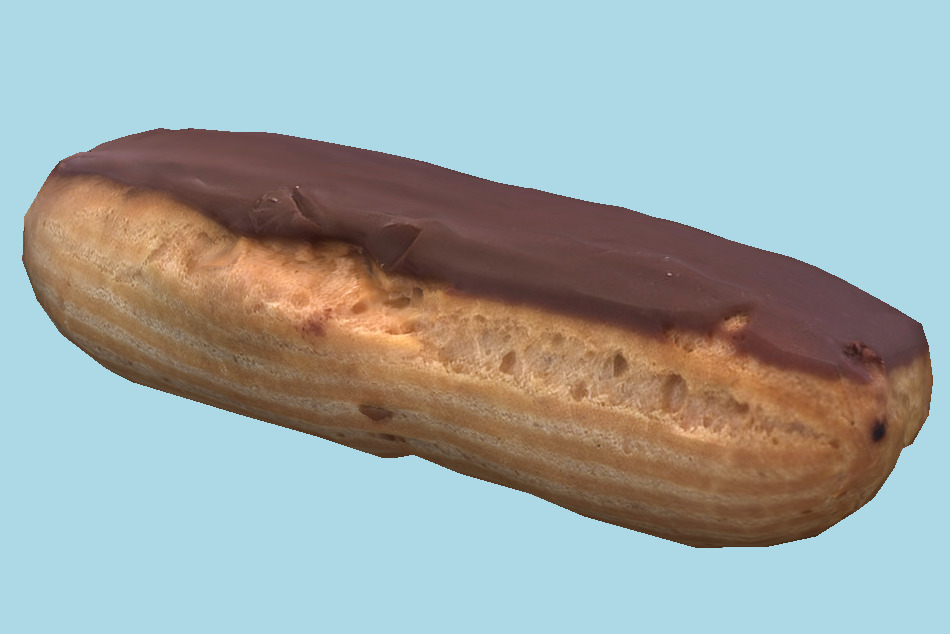 Eclair Chocolate 3d model