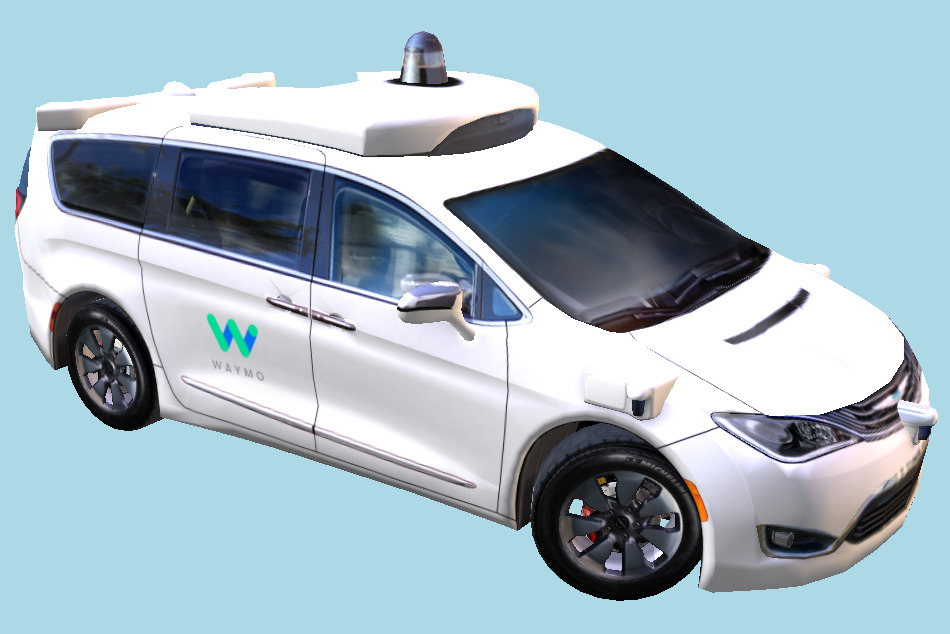 Waymo Self Driving Car Chrysler Pacifica 3d model
