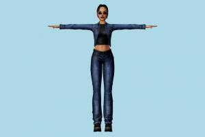 Lara Croft Lara-Croft, Lara, Croft, lara, Tomb-Raider, girl, female, woman, people, human, xna, characters, rigged