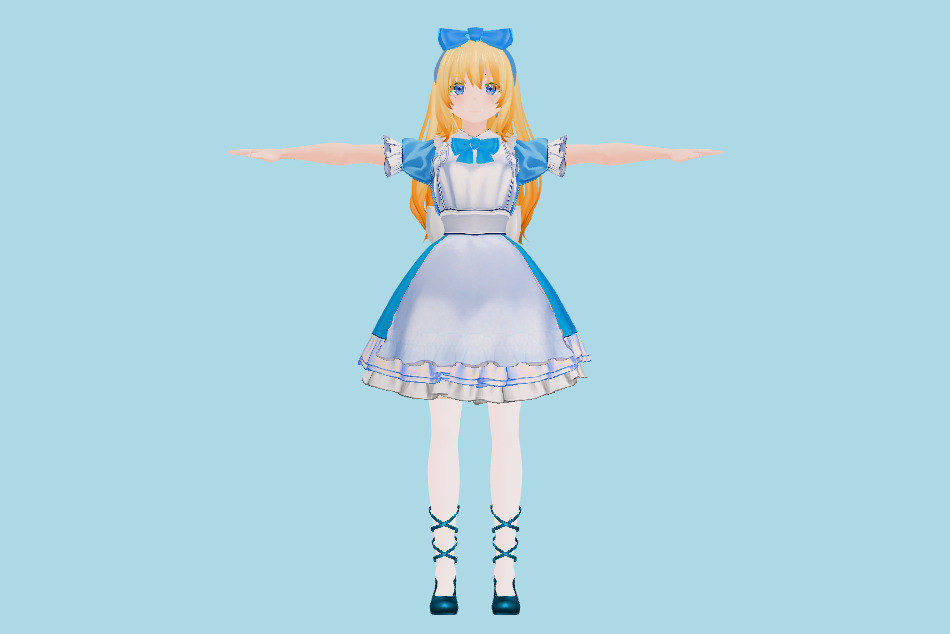 VRM Sandybell Girl 3d model