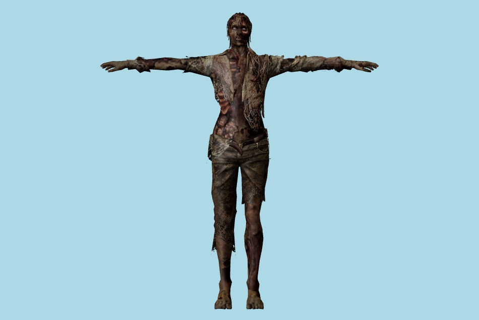 Resident Evil: Chronicles - Mansion Zombies 3d model
