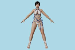 Kokoro hentai, girl, woman, female, people, human, xna, characters, rigged