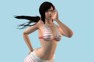 Kokoro Girl DOA, Dead-Or-Alive, hentai, , bikini, girl, female, woman, lady, people, human, character