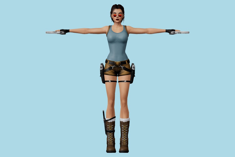 Tomb Raider: Lara Croft Classic 3d model