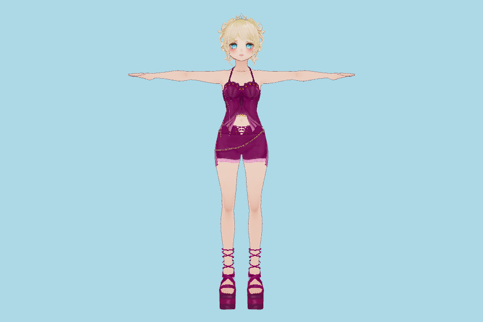 VRM Girl 3d model
