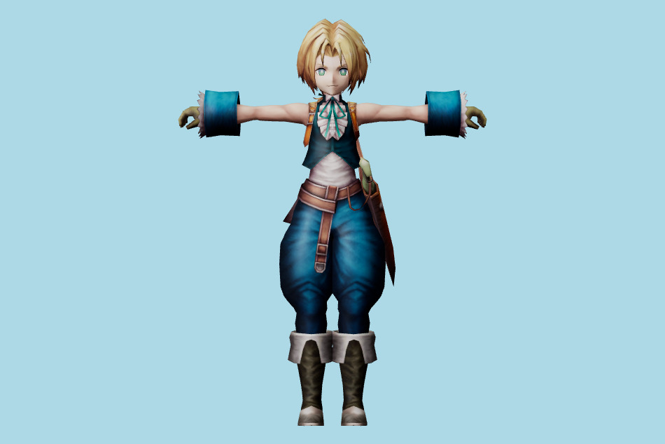War of the Visions Final Fantasy Brave Exvius - Zidane 3d model