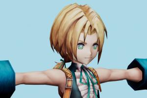 Zidane final-fantasy, final, fantasy, woman, female, people, human, xna, characters, rigged
