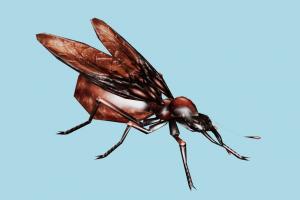 Ant Red Resident-Evil, RE, insects, resident, evil, monster, zombie, animal-character, xna, characters, rigged