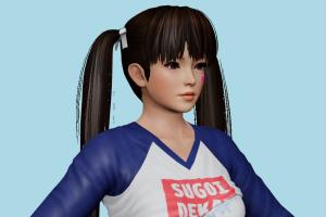 Leifang hentai, girl, woman, female, people, human, xna, characters, rigged