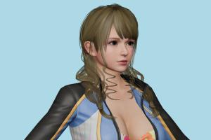 Monica Surfing Venus, hentai, girl, woman, female, people, human, xna, characters, rigged