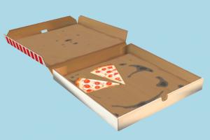 Pizza Box pizza-box, pizza, box, food, foods, delivery, lowpoly