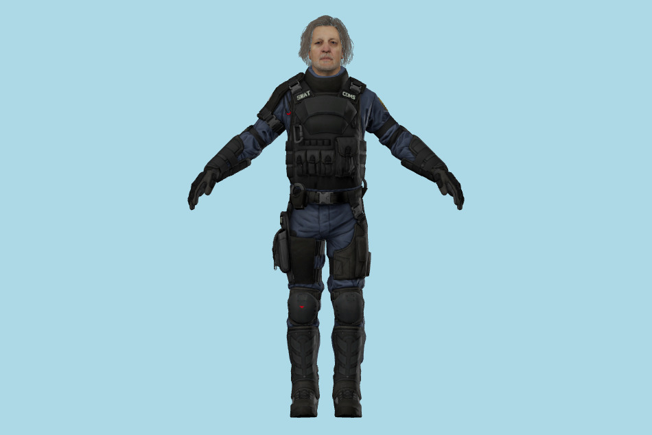 Detroit: Become Human - Hank Anderson S.W.A.T. 3d model