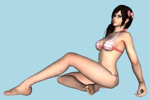 Kokoro Girl DOA, Dead-Or-Alive, hentai, , bikini, girl, female, woman, lady, people, human, character