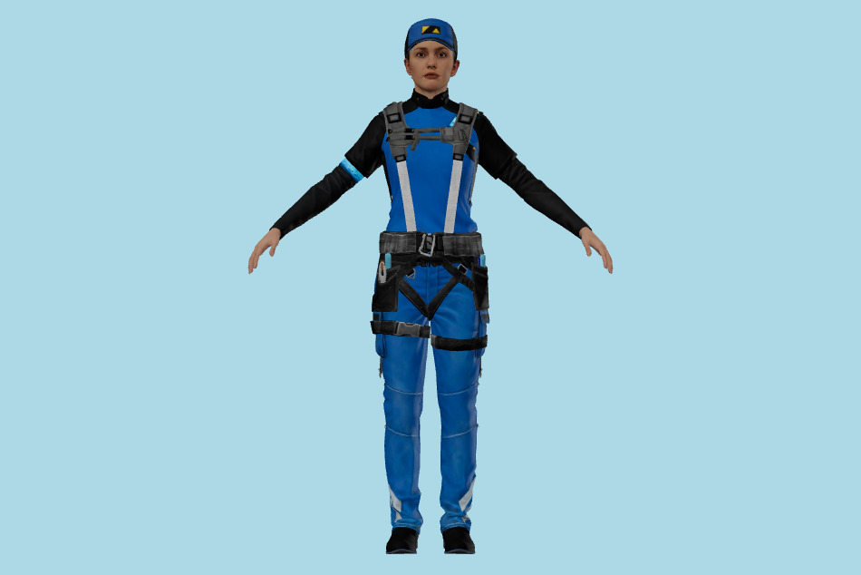 Detroit - Become Human - DBH North Utility Worker 3d model