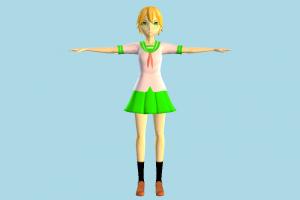 Girl student, hentai, girl, female, woman, people, human, character, cartoon