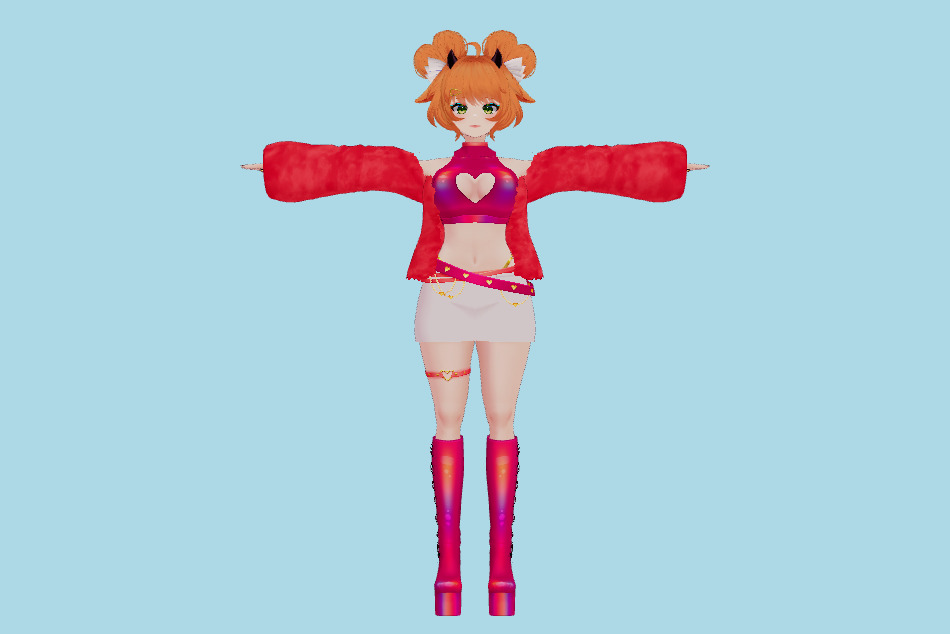 Suga Baebie Girl VRM 3d model