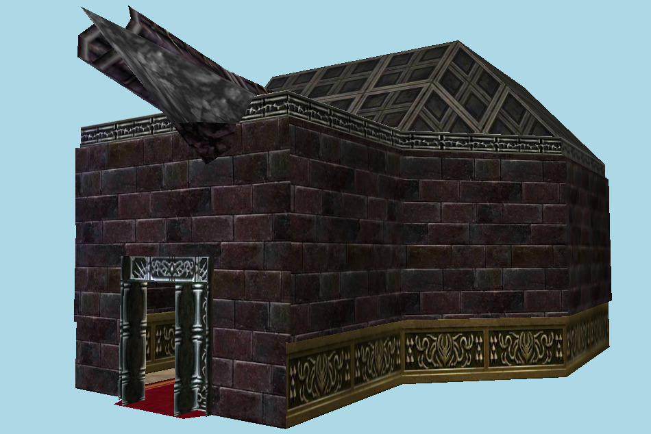 The Legend of Zelda: Ocarina of Time 3D Ganon`s Castle (Inside) 3d model