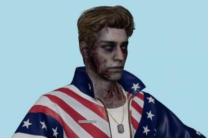 Samuel Resident-Evil, RE, resident, evil, zombie, man, male, people, xna, characters, rigged