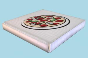 Pizza Box pizza-box, pizza, box, food, foods, delivery, lowpoly