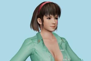 Hitomi Rise and Shine, hentai, girl, woman, female, people, human, xna, characters, rigged