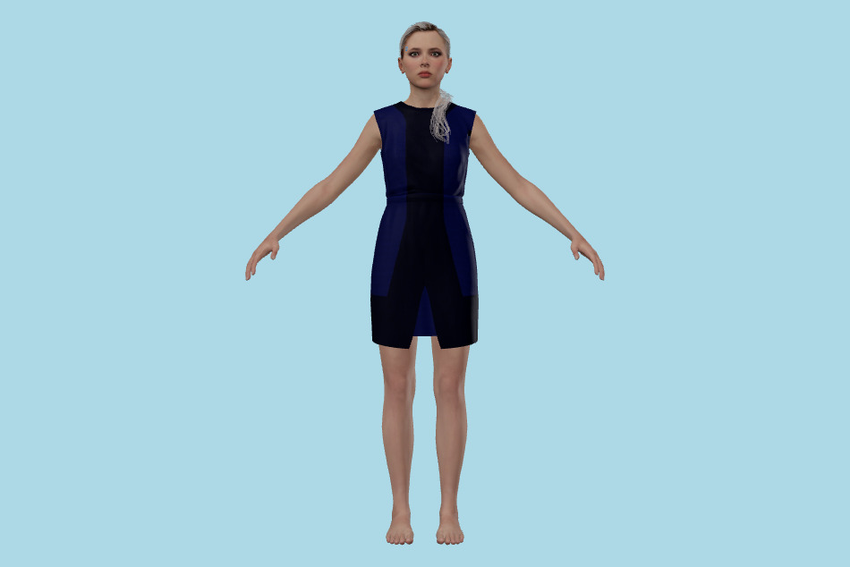 Detroit: Become Human - DBH Chloe Dress 3d model