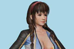 Hitomi Surfing Venus, hentai, girl, woman, female, people, human, xna, characters, rigged