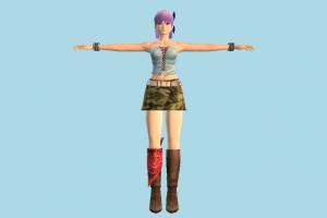 DOA2U Ayane DOA, Dead-Or-Alive, girl, female, woman, lady, people, human, character