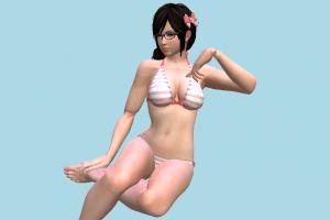 Kokoro Girl DOA, Dead-Or-Alive, hentai, , bikini, girl, female, woman, lady, people, human, character