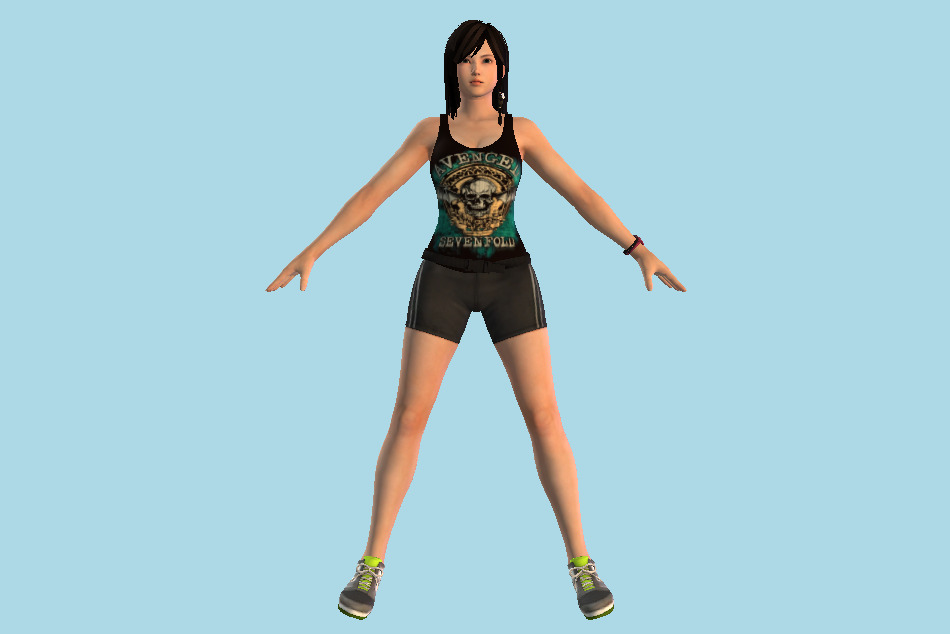 Fantasy Girl 3d model