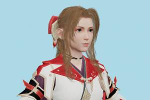 Aerith Final-Fantasy, ffvii, Aerith, final, fantasy, female, girl, woman, people, xna, characters, animated