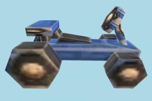 Toy Car Luigi, Mansion, toy-car, toy, car, toon, vehicle, truck, transport, carriage, low-poly