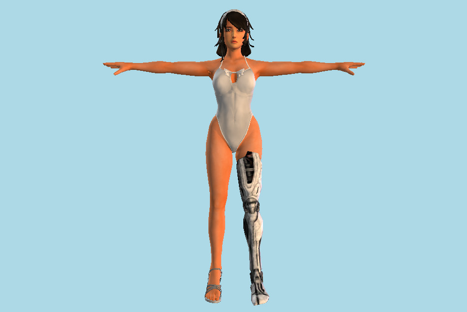 Karma Bikini Girl 3d model