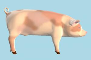 Pig pig, animal, animals, cartoon