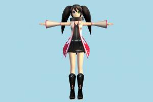 Saturn girl, cute, female, woman, people, human, character, cartoon, hentai, fantasy