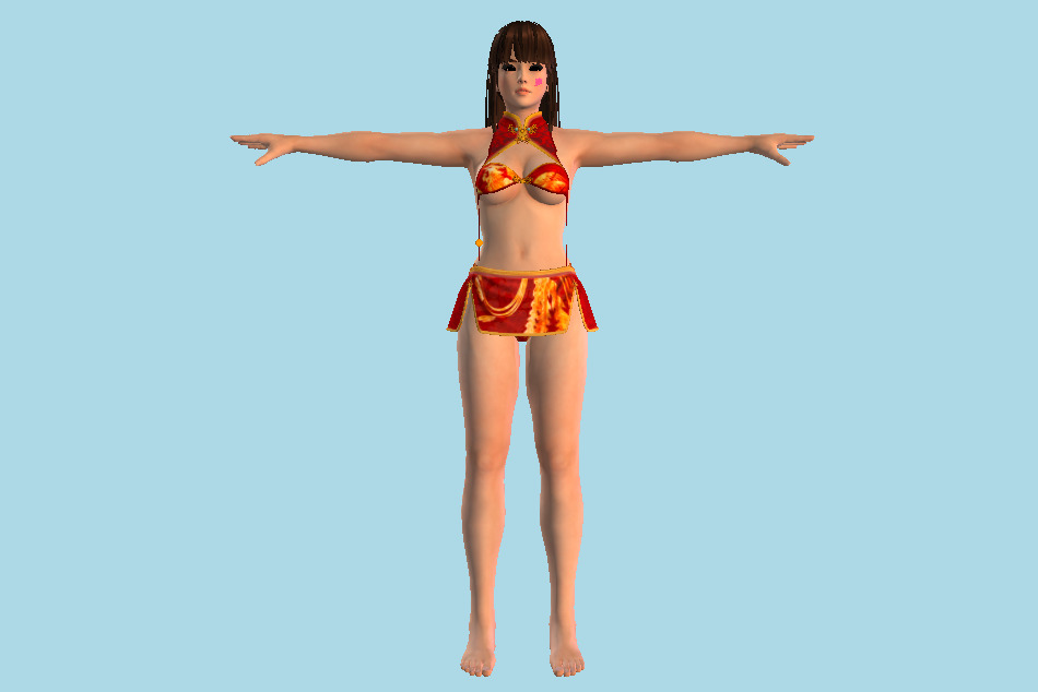 Tsukushi Hentai Girl 3d model