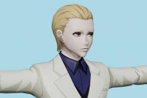 Naki Tokyo-Ghoul, man, male, hero, people, human, xna, characters, rigged