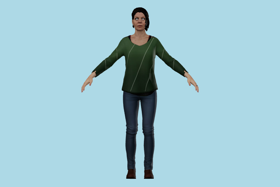 Detroit: Become Human - Caroline Phillips 3d model