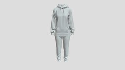 Women Hooded Sweater Outfit cloth, shirt, fashion, top, clothes, hood, sweater, costume, knit, knitwear, hoodie, sweatshirt, garment, apparel, clo3d, marvelousdesigner, attire, pullover, outerwear, womenswear, hoody, clothing, casualwear, clo, loungewear