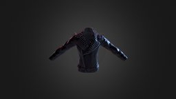 Killstar Biker Jacket leather, spikes, jacket, biker, goth, game-res, leather-jacket, substancepainter, substance, maya, texture, zbrush, clothing