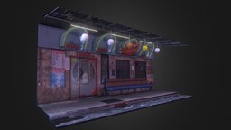 Kiss Bar Bangkok bar, thailand, bangkok, substancepainter, substance, patpong, kissbar, silom