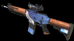 SG553 valve, strike, counter, csgo, assault-rifle, gameasse, substancepainter, substance