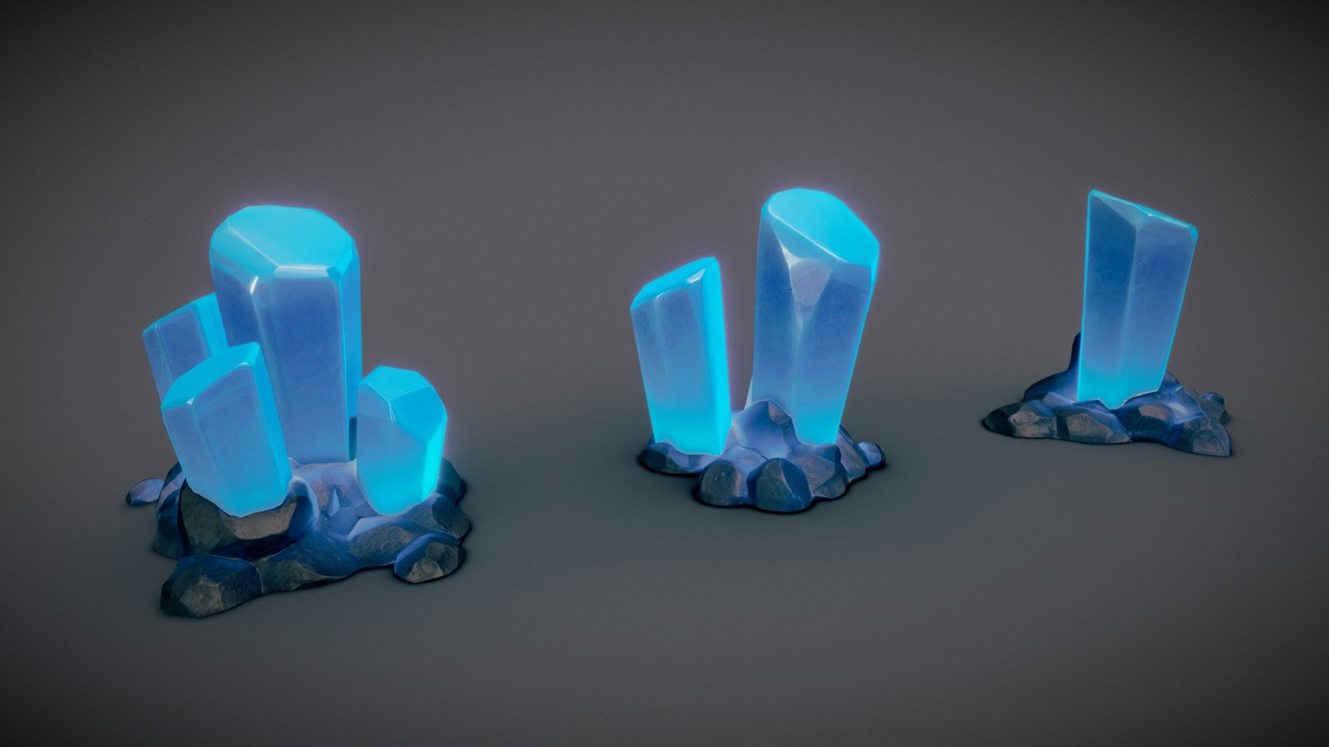 Beautiful stylized crystals pack! These game ready models have been carefully crafted for any type of game or media.

Models Included: 03 Crystals + 03 Crystal Rock Bases

HexCrystal_01: 130 Triangles
HexCrystal_02: 401 Triangles
HexCrystal_03: 873 Triangles
HexCrystalRockBase_01: 1058 Triangles
HexCrystalRockBase_02: 1624 Triangles
HexCrystalRockBase_03: 1283 Triangles

Textures Included: 9 (Texture variations included inside the included .zip file)




Rigging: No

Animation count: Non

UV Mapping: Yes

Types of materials: PBR/Custom

Types of textures: Albedo, Normal, Metallic, Ambient Occlusion, Emission.
 - Stylized Crystal Clusters - Buy Royalty Free 3D model by otzee 3d model