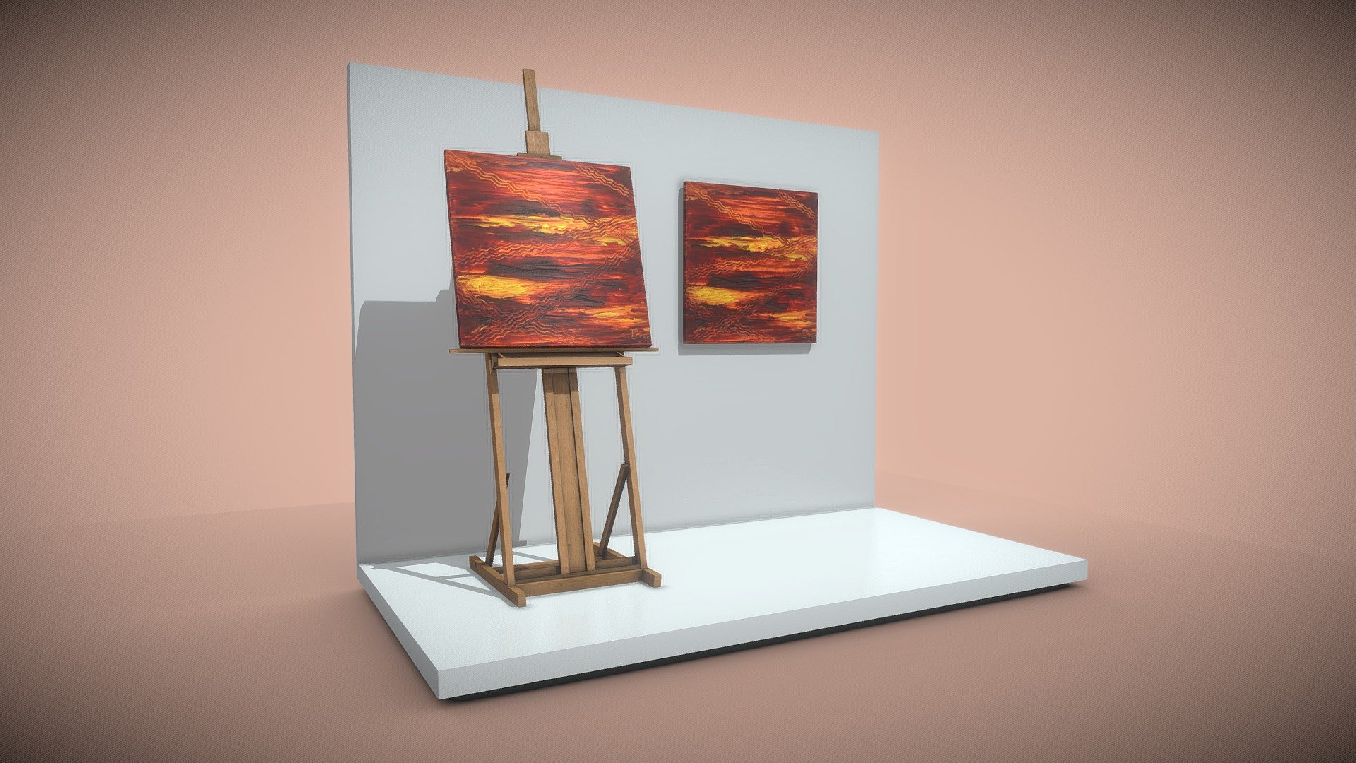 Ways.

Painted by Dirk John 2015.



** Object details:** 

Oil Painting:




Quads 110

Triangles 220

Vertices 112

Edges 220

Easel:




Quads 131

Triangles 246

Vertices 176

Edges 272

Wall and floor:




Quads 10

Triangles 20

Vertices 12

Edges 20



** PBR texture maps:** 




4096 x 4096 



3D-Model-Formats:   




VRML (.wrl, .wrz) 

X3D (.x3d) 

3D Studio (.3ds) 

Collada (.dae) 

DXF (.dxf) 

Autodesk FBX (.fbx) 

Agisoft Photoscan (.ply) 

Stereolithography (.stl) 

OBJ (.obj, .mtl) 

Blender(.blend) 2.79b and 2.8

DirectX (.X)
 - Ways - Oil Painting - Buy Royalty Free 3D model by VIS-All-3D (@VIS-All) 3d model