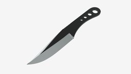 Throwing knife 04 fight, throwing, sharp, target, single, attack, kill, combat, metal, throw, outdoors, weapon, knife, 3d, pbr, sport, dagger, hand, blade, steel