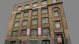 Building scan No. 10 ancient, brick, warehouse, photorealistic, urban, market, bricks, england, old, facade, english, united-kingdom, realitycapture, photogrammetry, scan, house, building, industrial