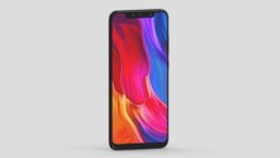 Xiaomi Mi 8 office, computer, device, pc, laptop, tablet, smart, electronics, equipment, headphone, audio, mockup, smartphone, cellular, android, ios, phone, realistic, cellphone, cheap, earphones, mock-up, render, 3d, mobile, home, screen